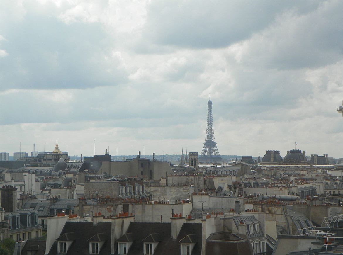 Tour Eiffel dal Centre Pompidou