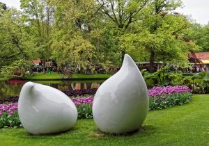 Installazioni di bulbi a Keukenhof Park