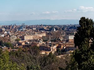 Vista panoramica di Roma dal Gianicolo